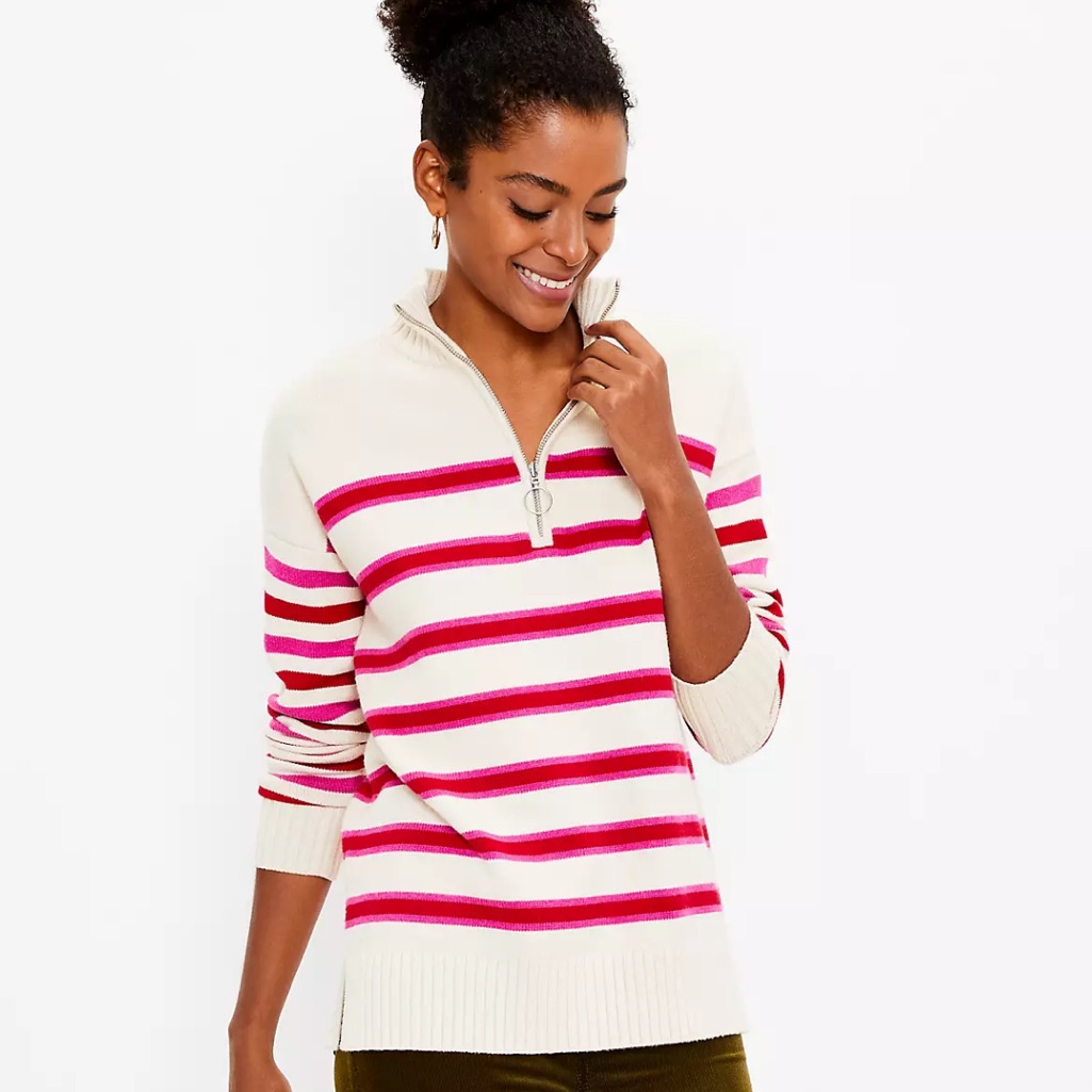 Loft Half Zip Sweater